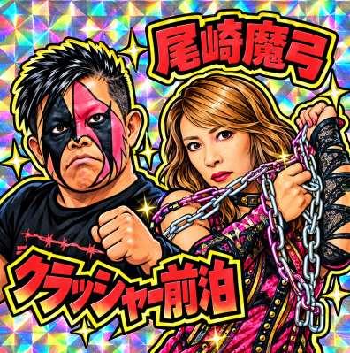 【宮古島】OZアカデミー女子プロレスと「ならなら宮古島」がコラボ 非売品ステッカーが登場